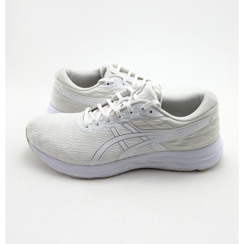 Womens Asics Gel-Excite 7 Triple White Comfort Running Shoes 1012A564 Size 11